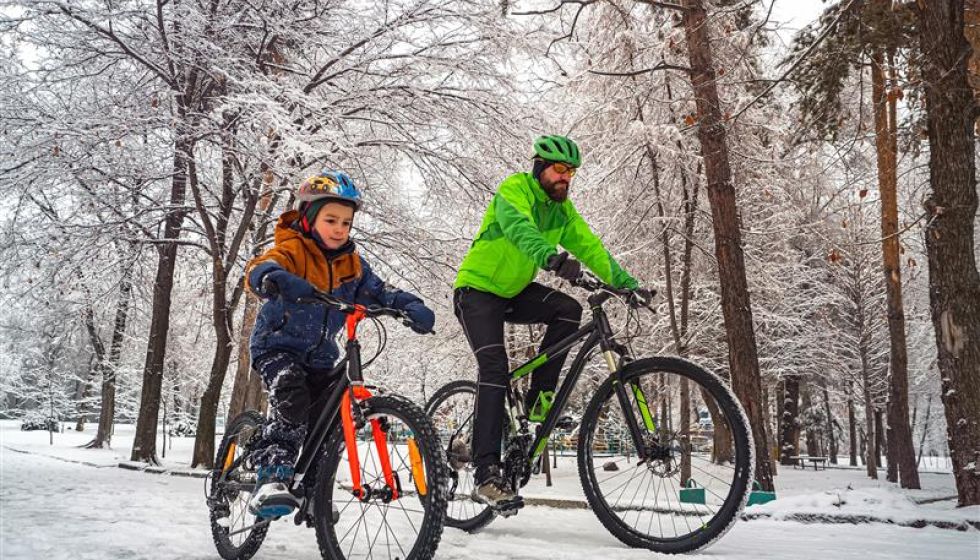 winter biking
