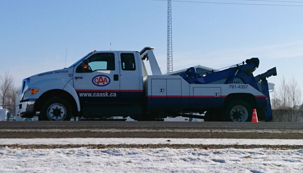 Tow Truck in winter